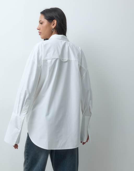 ASOS DESIGN ultimate cotton shirt in white, 4 of 4
