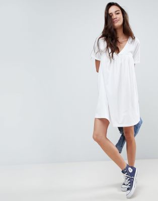 asos white cotton dress