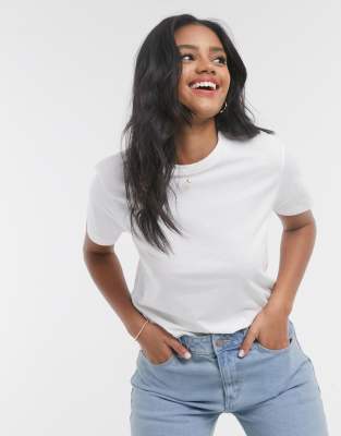 ASOS DESIGN ultimate cotton t-shirt with crew neck in white - WHITE - ASOS Price Checker