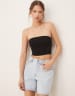 ASOS DESIGN organza sheer pencil maxi skirt in black