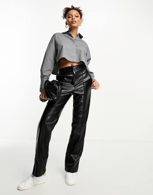 ASOS DESIGN - Ultimate - Cropped overhemd in grijs, 2 van 4