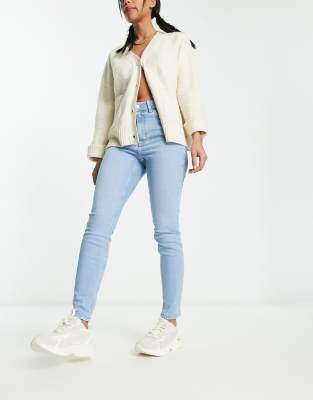 ASOS DESIGN - Ultimate - Eng geschnittene Jeans in Hellblau