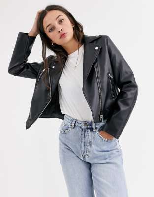 ASOS DESIGN - Ultimate - Giacca biker in pelle sintetica nera - view 1