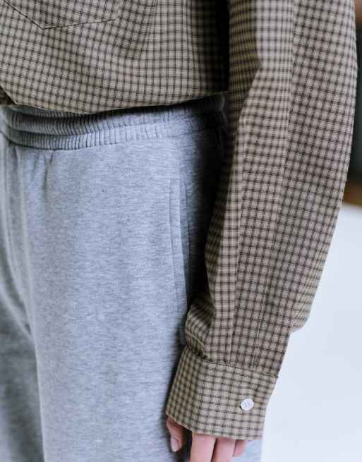 ASOS DESIGN - Ultimate - Gråmelerede børstede joggingbukser med tætsiddende buksekanter, 5 af 5