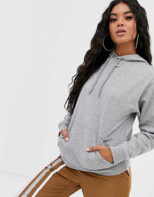 ASOS DESIGN ultimate hoodie in gray marl