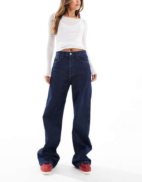 ASOS DESIGN – Ultimate – Indigoblaue Jeans mit Schlag - view 1