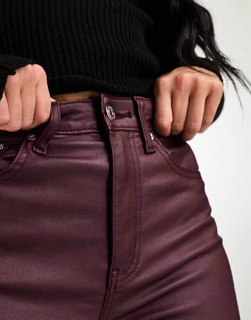 Jegging Femme bordeaux enduit Sable - Kaporal