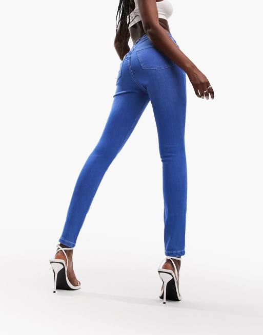 ASOS DESIGN - Ultimate - Jeans skinny blu acceso, 3 di 5