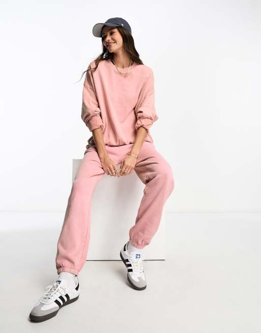 Asos pink joggers sale