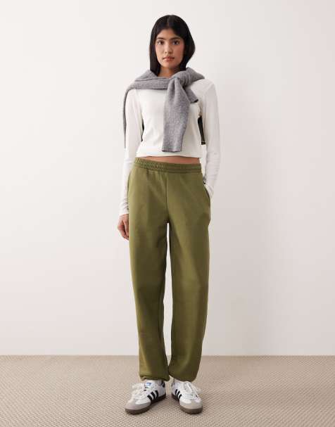 ASOS DESIGN - Ultimate - Joggingbroek van geborstelde stof met aansluitende boorden in kaki - view 1