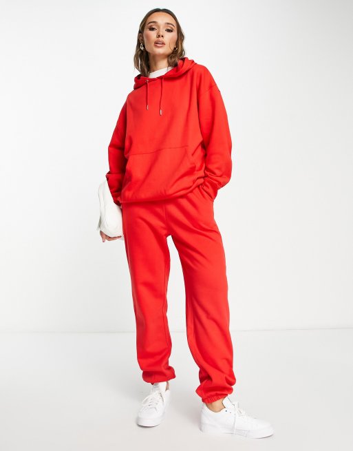 ASOS DESIGN – Ultimate – Jogginghose in Rot