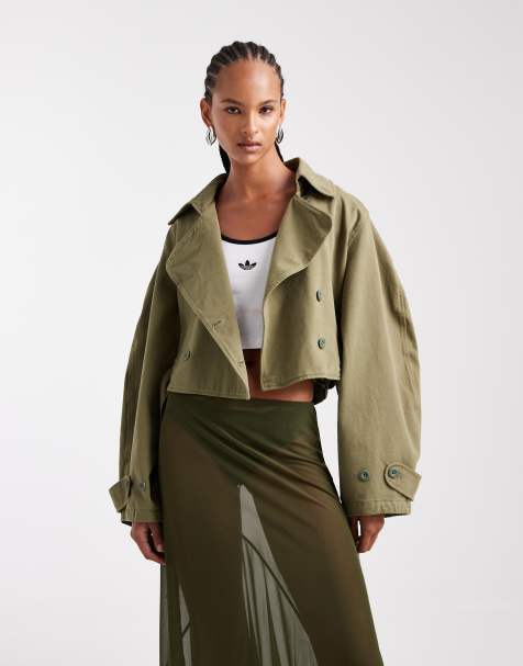 ASOS DESIGN – Ultimate – Leichter Parka in verwaschenem Khaki - view 1
