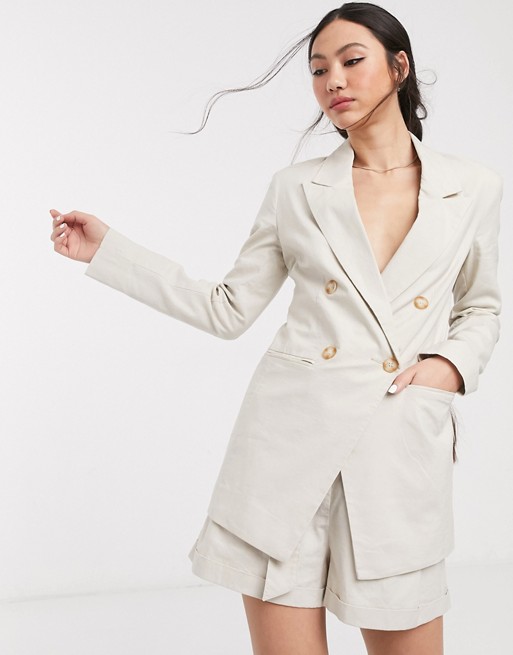 ASOS DESIGN ultimate linen suit blazer