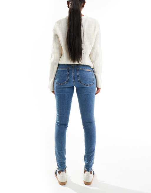 ASOS DESIGN - Ultimate - Mellemblå skinny-jeans, 3 af 5