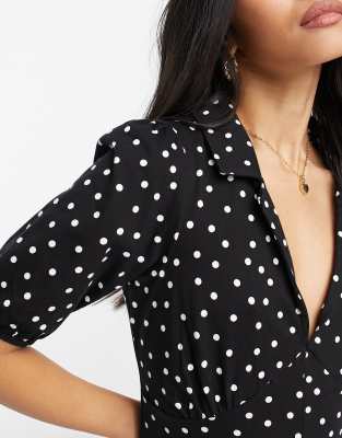 polka dot tea dress