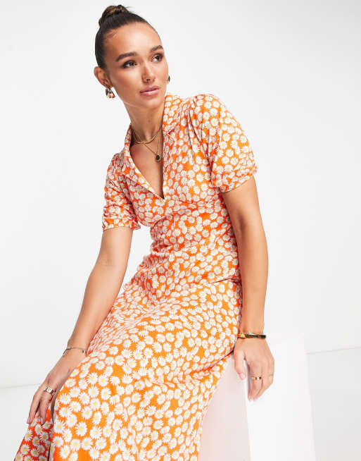 Daisy print sale tea dress