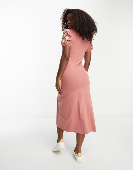 Asos midi hot sale tea dress