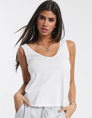 asos white vest top
