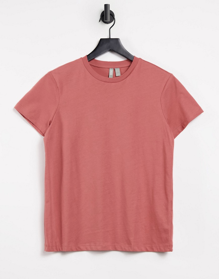 ASOS DESIGN ultimate organic cotton t-shirt with crew neck in dusty pink
