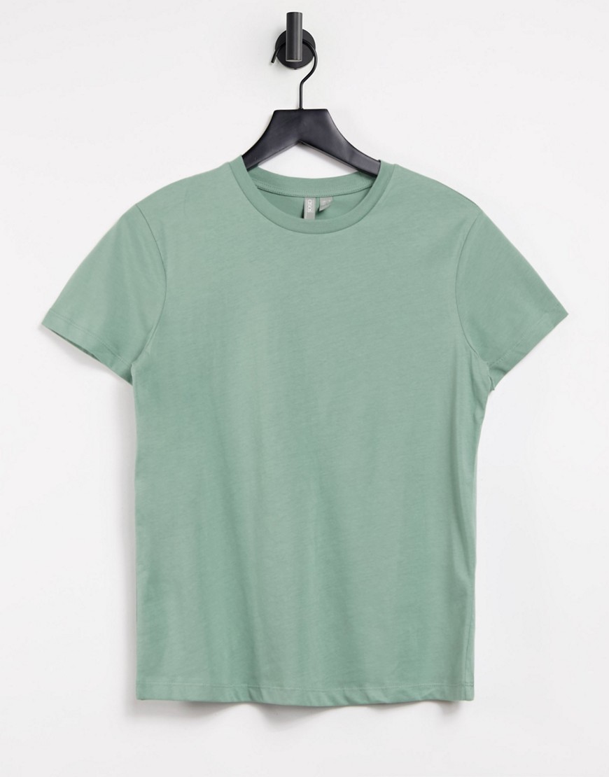 ASOS DESIGN ultimate organic cotton t-shirt with crew neck in teal-Green