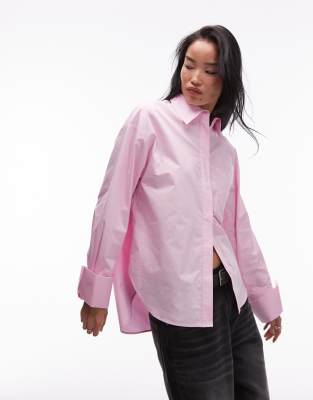 Asos Design Ultimate Oversized Shirt In Pink