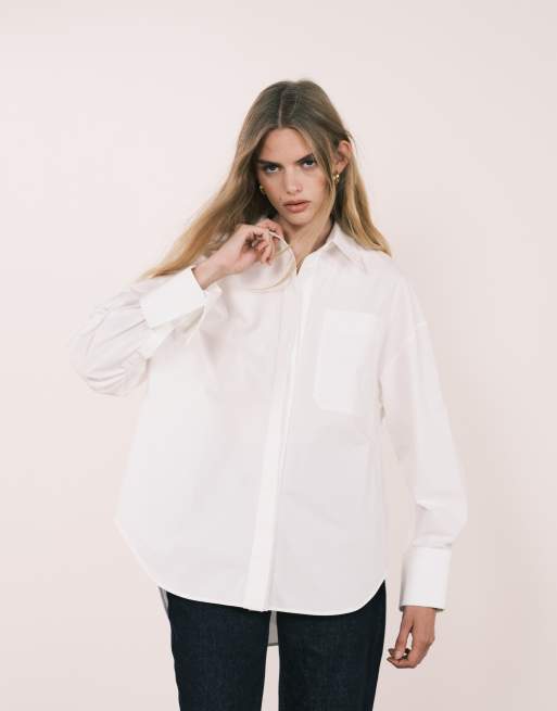 ASOS DESIGN ultimate oversized shirt in white