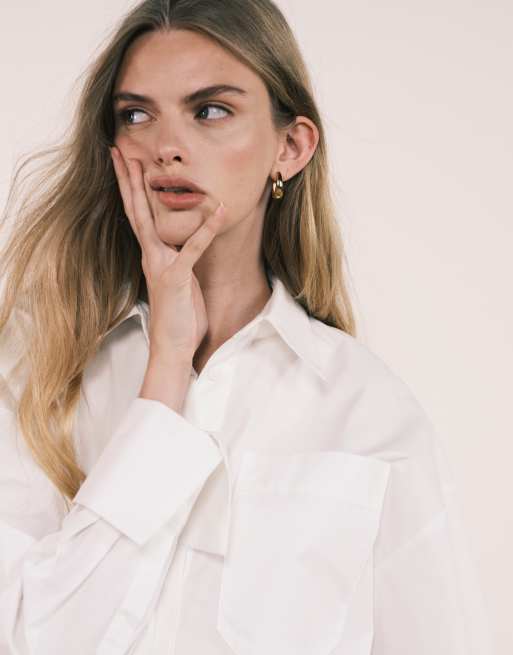ASOS DESIGN ultimate oversized shirt in white