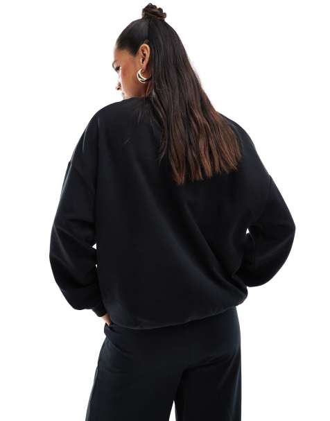 ASOS DESIGN ultimate oversized sweatshirt and jogger co-ord in black - BLACK - view 1