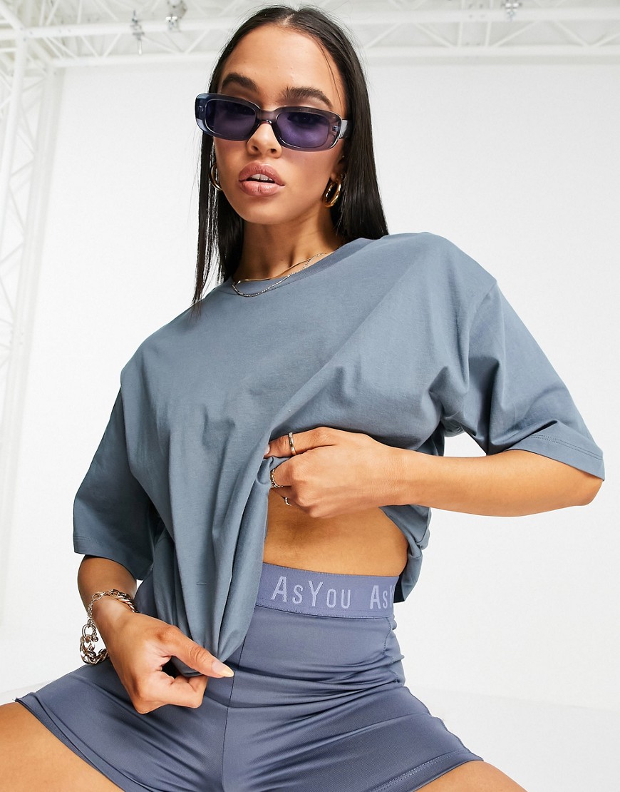 ASOS DESIGN ultimate oversized T-shirt in dolphin gray-Grey