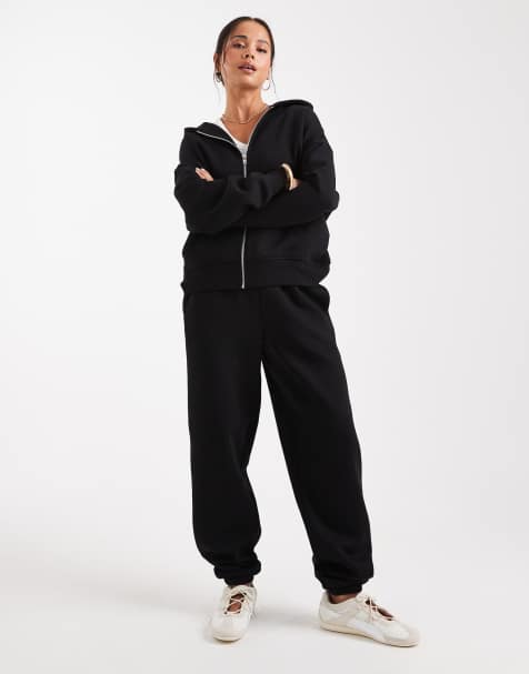 ASOS DESIGN - Ultimate - Pantalon de jogging brossé à chevilles resserrées - Noir - view 1