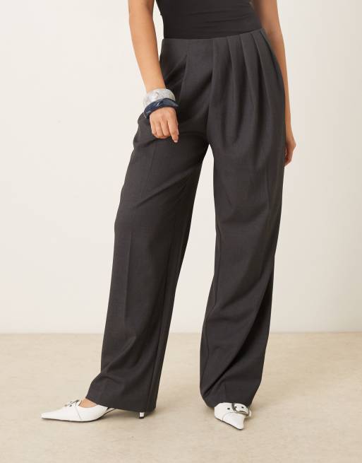 ASOS DESIGN - Ultimate - Pantalon drapé élégant - Anthracite