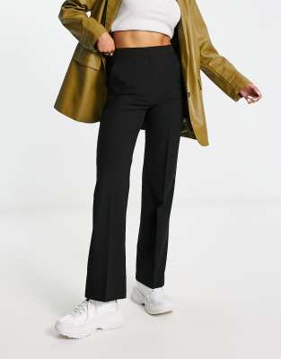 Pantaloni Donna Dritti Neri Marks &amp; Spencer - Nuovi Con Etichette, Stile Classico