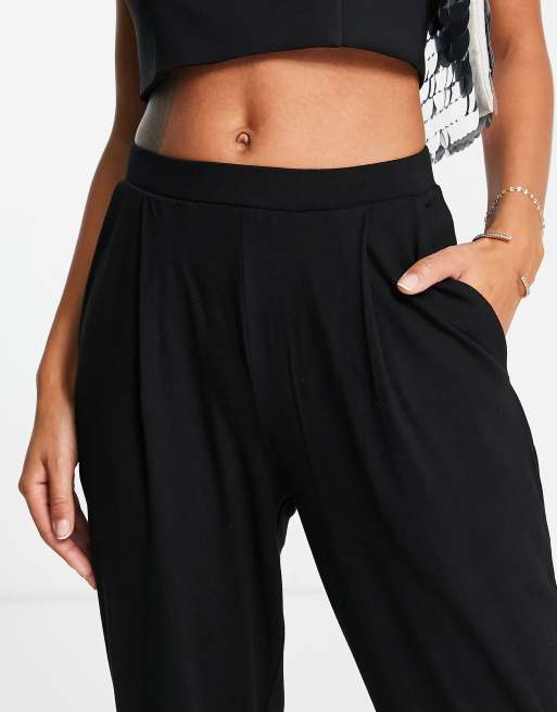 ASOS DESIGN ultimate straight leg pants in black