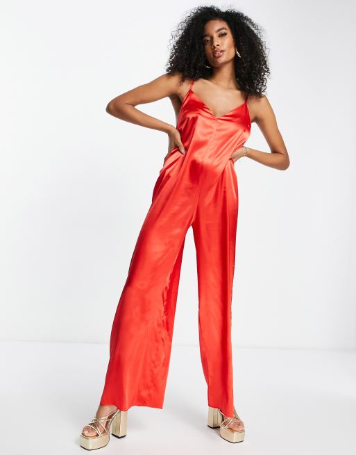 Jumpsuit rød store