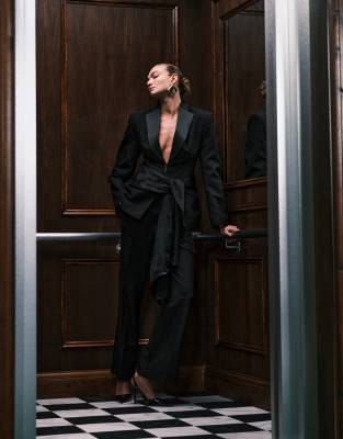 Asos Design Ultimate Sculpted Tux Suit Blazer In Black