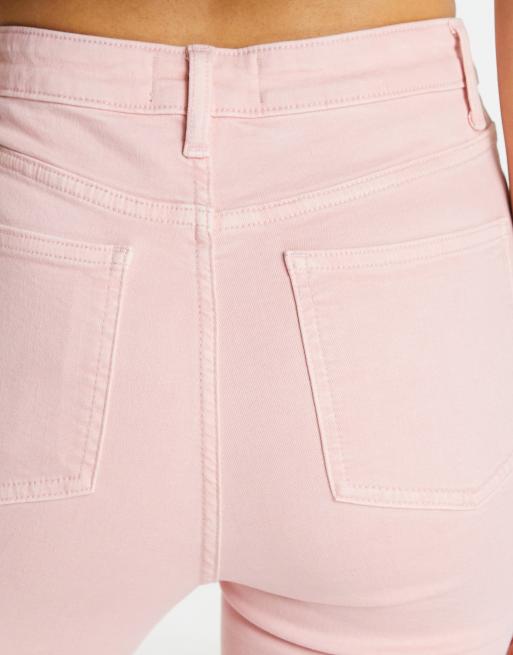 Pastel pink skinny jeans