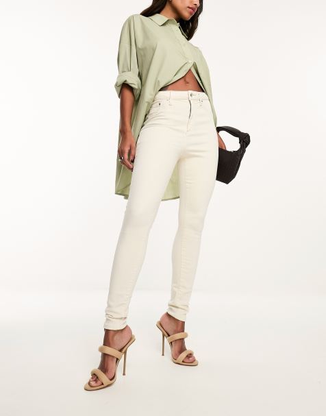 Asos white jeans store womens