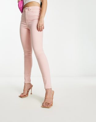 ASOS DESIGN - Ultimate - Skinny-Jeans in Babyrosa