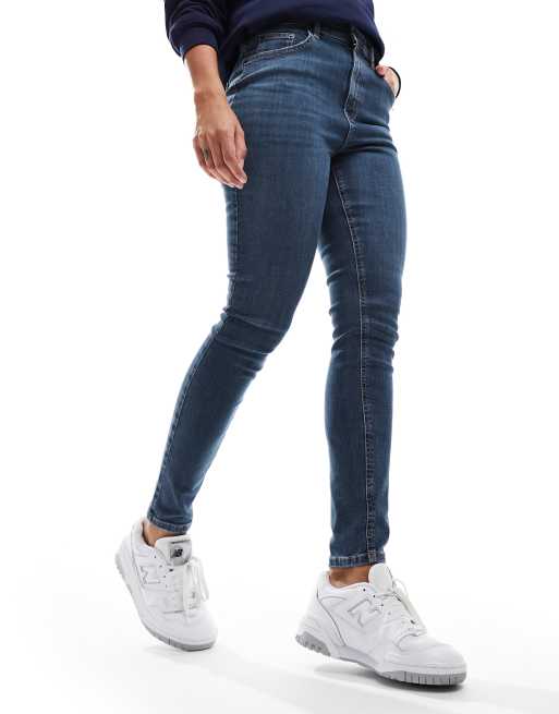 ASOS DESIGN ultimate skinny jeans in dark mid blue, 3 of 5