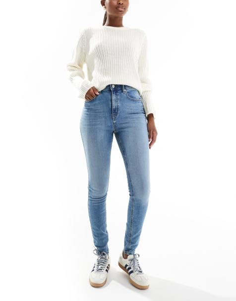 ASOS DESIGN ultimate skinny jeans in mid blue - view 1