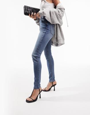 ASOS DESIGN - Ultimate - Skinny-Jeans in Used-Blau