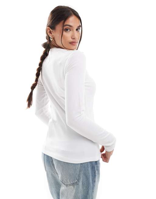 ASOS DESIGN ultimate slim fit T-shirt with long sleeves in cotton 2 pack SAVE, 4 of 4