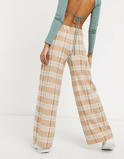 Trousers & Leggings ultimate slouch dad trouser in camel check 