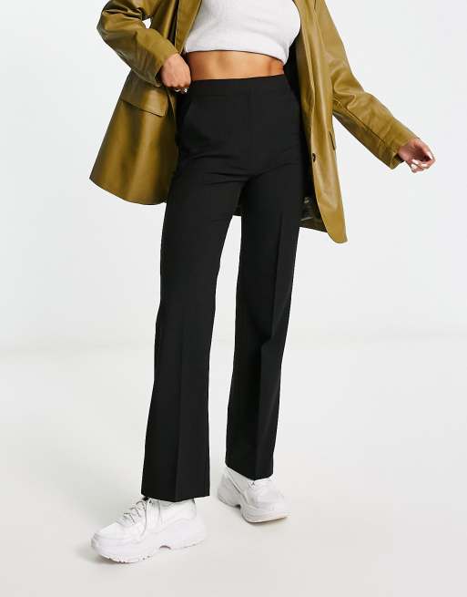 ASOS DESIGN ultimate straight leg pants in black