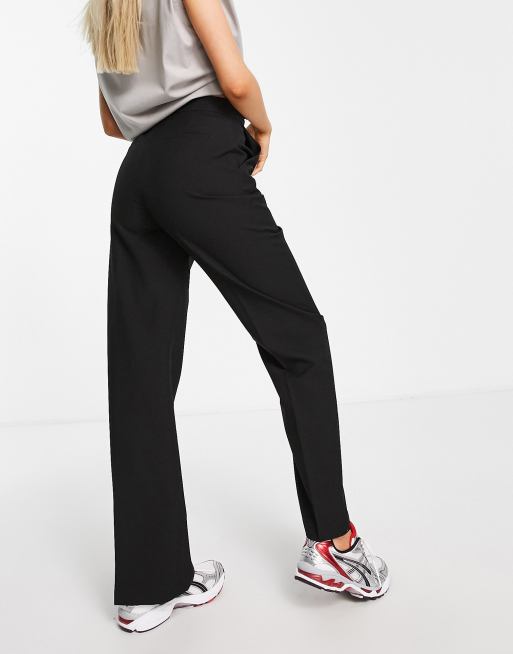 ASOS DESIGN slim ankle length pants in black