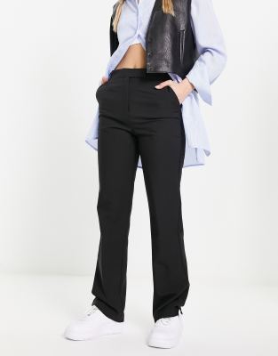 ASOS DESIGN ultimate straight leg pants in black