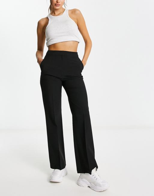 ASOS DESIGN ultimate straight leg pants in black