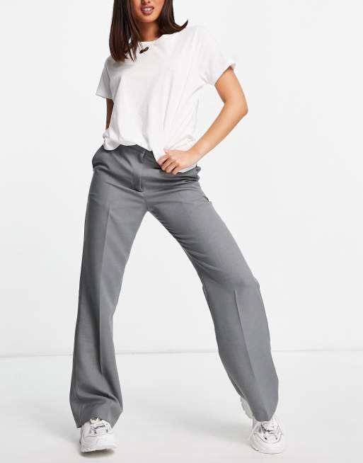 Grey straight 2025 leg pants