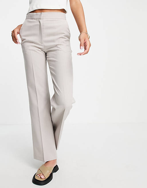 ASOS DESIGN ultimate straight leg trouser in pinstripe | ASOS