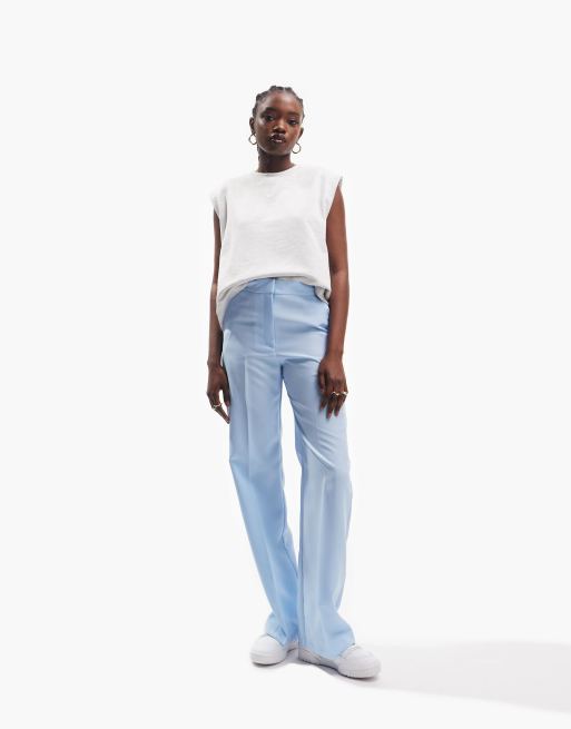 Sky blue store pants for ladies